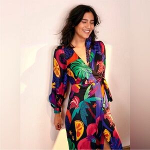 FARM Rio | Mystic Jungle Wrap Jumper Printed Jumpsuit‎ | Women’s Size S